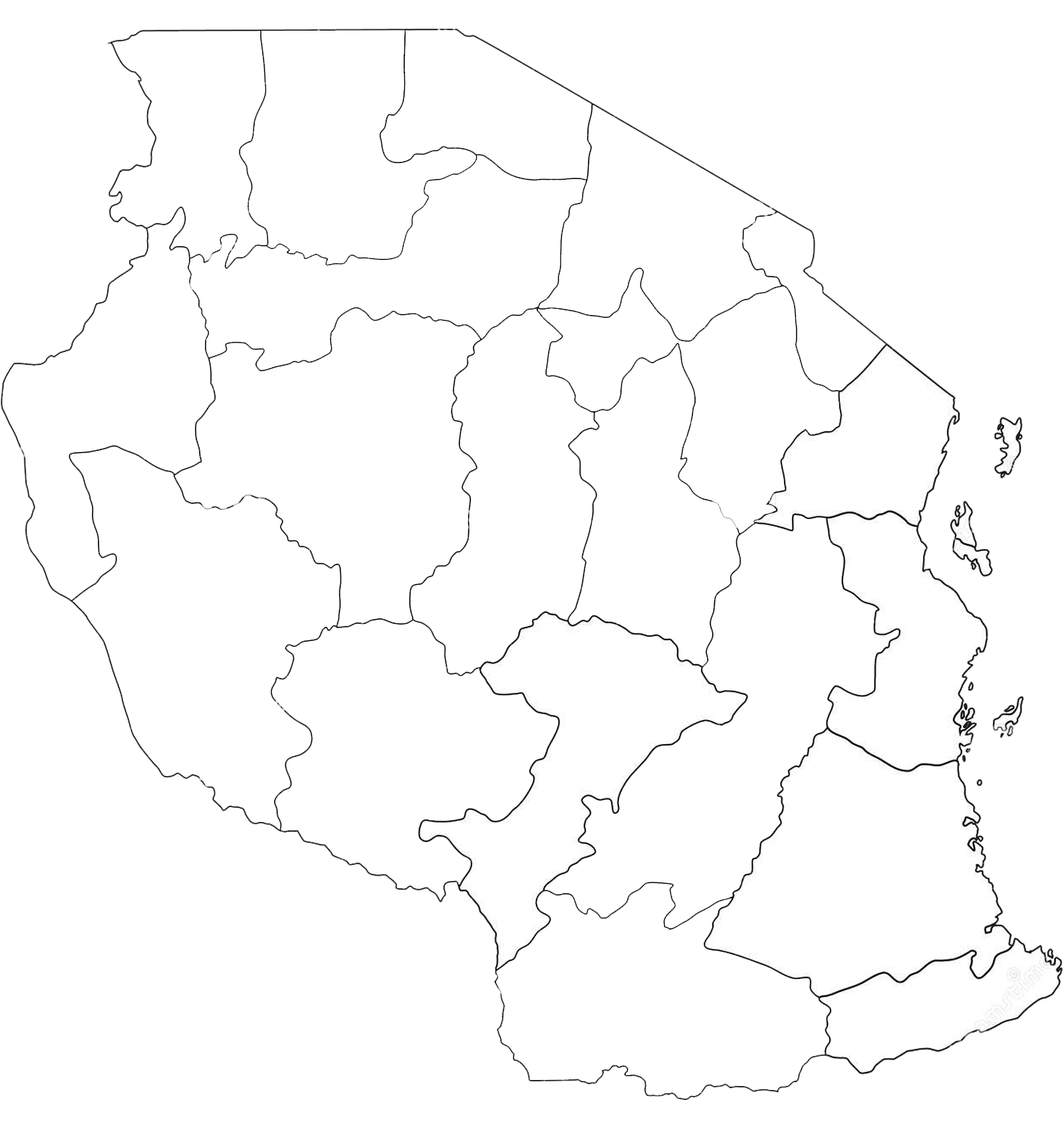 Tanzana Map